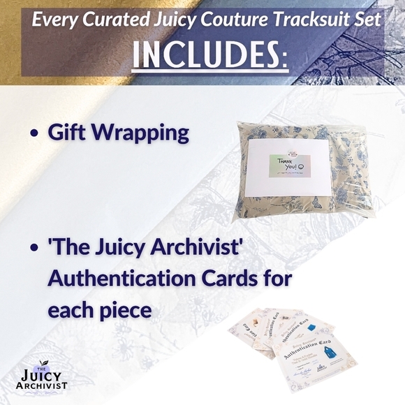 Vtg Y2K JUICY COUTURE 3pc Black Mixed Metal Velour Matching Tracksuit Set Sz S/L - Picture 2 of 11